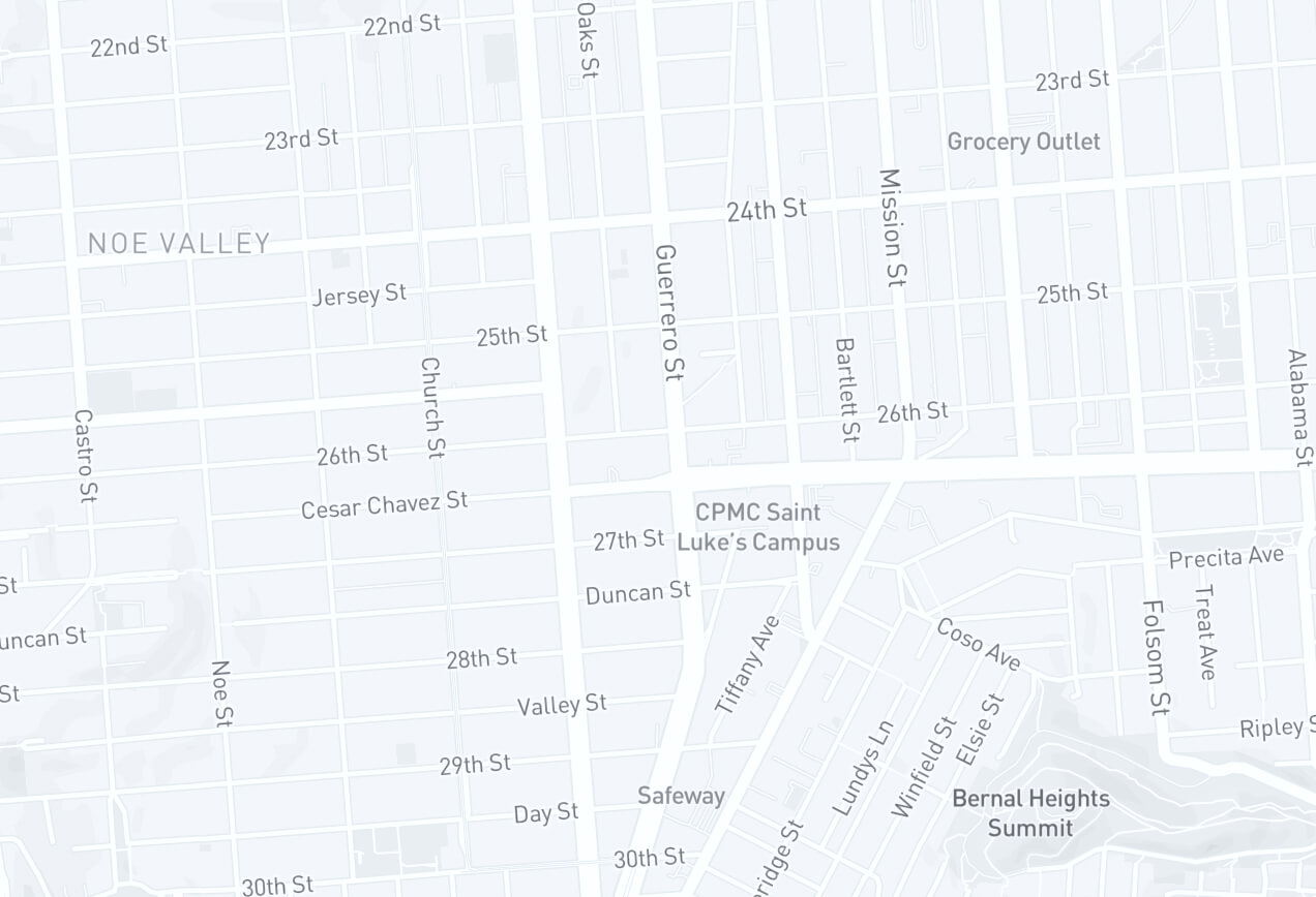 Map area around Emabal Hospitals